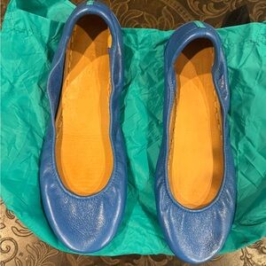 Tieks Blue Ballet Flats size 11- barely worn